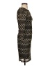 Cache 100% Nylon Argyle Brown Casual Dress Size S - photo 4