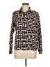 Unbranded Print Black Long Sleeve Blouse Size M - photo 1