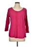 Chico's 100% Rayon Pink 3/4 Sleeve Blouse Size Lg (2) - photo 1