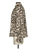 Ann Taylor LOFT 100% Polyester Animal Print Ivory Long Sleeve Blouse Size S - photo 5