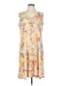 Susan Graver Paisley Tan Casual Dress Size L (petite) - photo 1