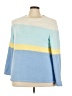 Talbots 100% Polyester Color Block Blue Pullover Sweater Size 3X - photo 1