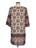 Bebop 100% Polyester Print Brown Casual Dress Size L - photo 2