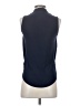 White House Black Market Blue Sleeveless Blouse Size XXS - photo 2