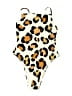 Unbranded Animal Print Ivory One Piece Swimsuit Size 6 - photo 1