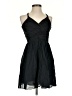Express 100% Cotton Solid Black Cocktail Dress Size 4 - photo 1