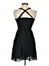 Express 100% Cotton Solid Black Cocktail Dress Size 4 - photo 2