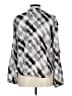 Cloth & Stone Argyle Silver Long Sleeve Blouse Size L - photo 2