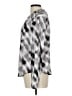 Cloth & Stone Argyle Silver Long Sleeve Blouse Size L - photo 5