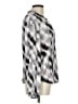 Cloth & Stone Argyle Silver Long Sleeve Blouse Size L - photo 4