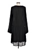 Express 100% Polyester Solid Black Casual Dress Size L - photo 2