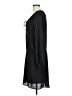 Express 100% Polyester Solid Black Casual Dress Size L - photo 5