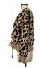 Easy Clothes Animal Print Brown Tan Cardigan Size M (estimated) - photo 5