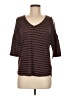 Stateside Brown 3/4 Sleeve T-Shirt Size M - photo 1