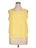 Liz Baker 100% Polyester Yellow Sleeveless Top Size 16 - photo 1
