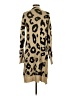 Assorted Brands 100% Polyester Animal Print Tan Cardigan Size Sm - Med - photo 2