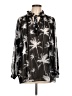 Carmakoma 100% Polyester Black Long Sleeve Blouse Size 12 Plus (S) - photo 1
