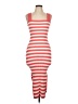 Just Fab Stripes Red Casual Dress Size L - photo 1