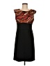 AB Studio 100% Polyester Graphic Black Cocktail Dress Size 8 - photo 1