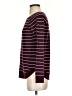 Pink Clover Stripes Burgundy Pullover Sweater Size S - photo 5
