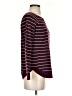 Pink Clover Stripes Burgundy Pullover Sweater Size S - photo 4