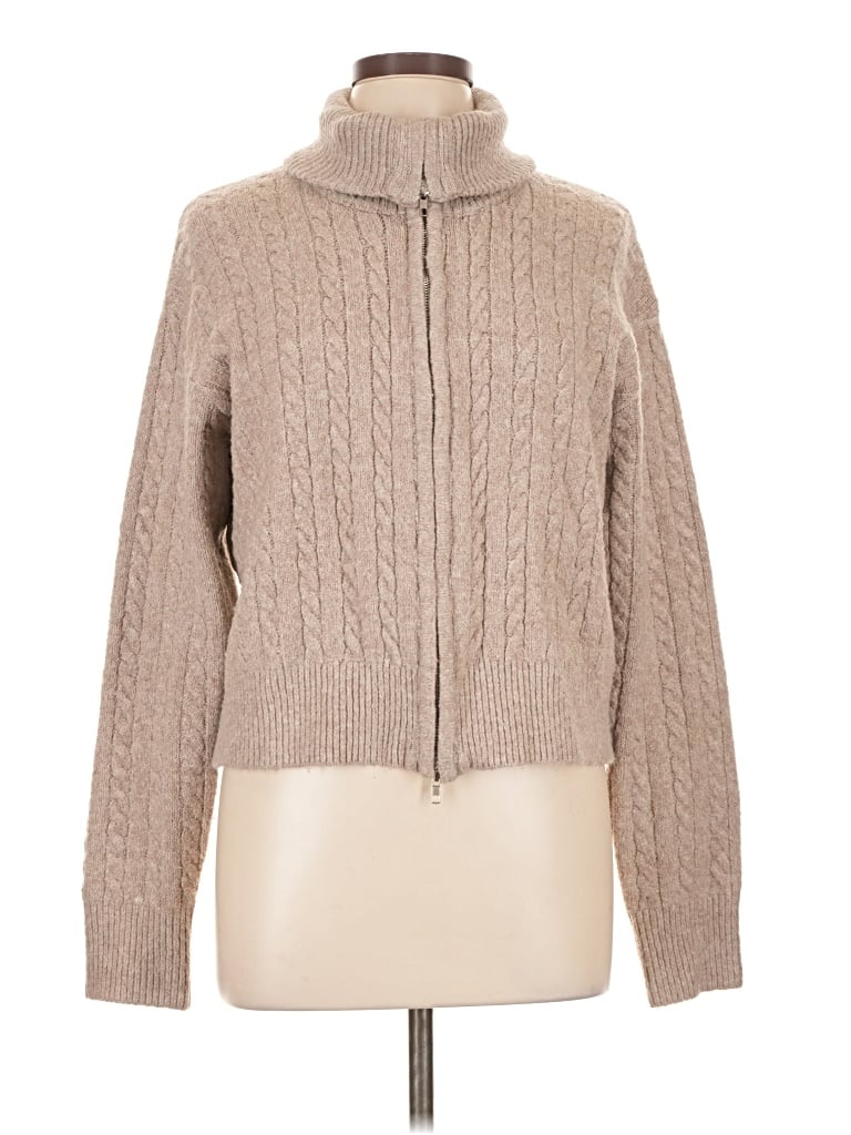 Pre-owned Louna Turtleneck Sweater In Brown