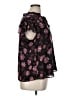 Maison d' Amelie Floral Black Short Sleeve Blouse Size XL - photo 4