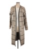 MELLODAY Checkered-gingham Tan Cardigan Size L - photo 1