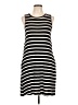 Apt. 9 Stripes Black Casual Dress Size L - photo 1
