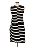 Apt. 9 Stripes Black Casual Dress Size L - photo 2