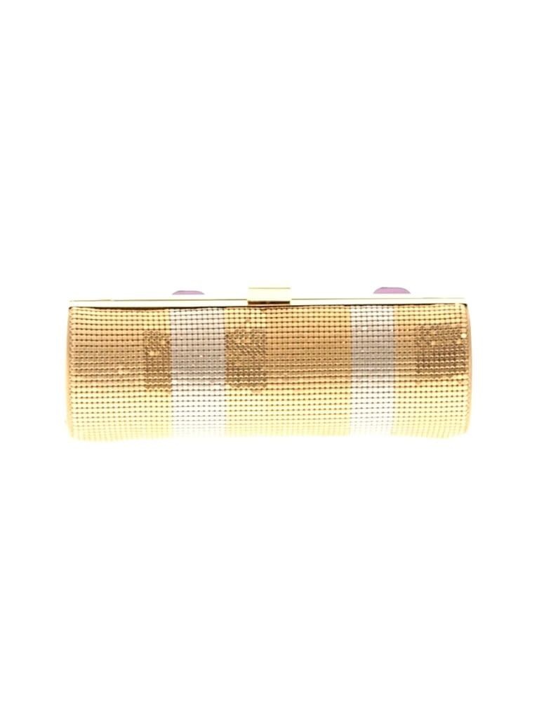 Pre-owned Bcbgmaxazria Clutch In Gold