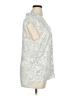 H By Halston 100% Polyester Animal Print Silver Sleeveless Blouse Size XL - photo 4