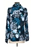 Cino Floral Blue Long Sleeve Button-Down Shirt Size XXS - photo 2