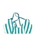 Unbranded Stripes Teal Swimsuit Top Size XS - photo 1