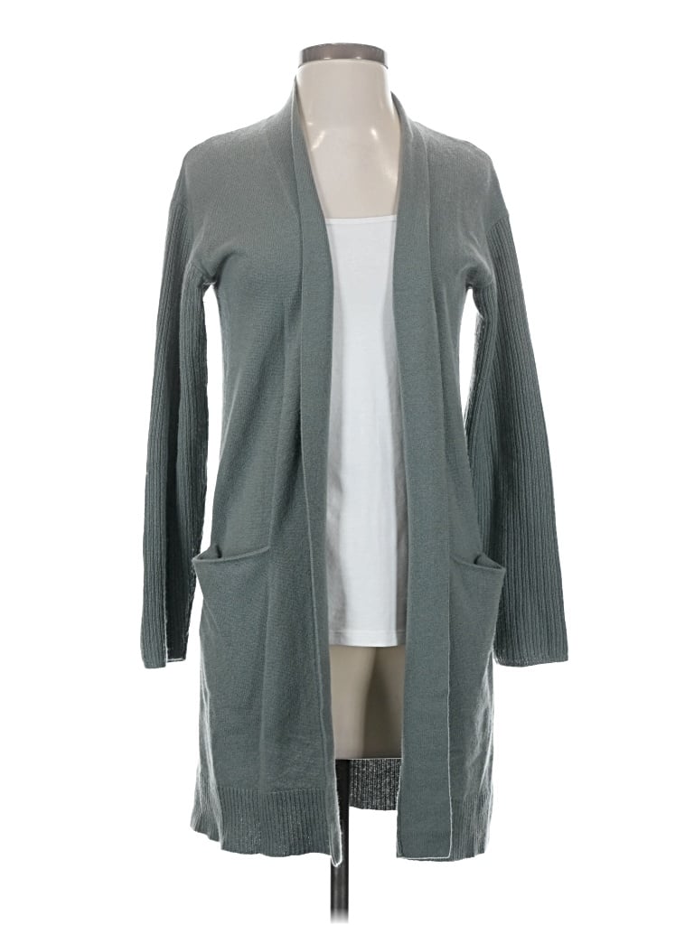 Pre-owned Theory Cashmere Cardigan Sweater In Gray