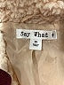 Say What? 100% Polyester Ivory Faux Fur Jacket Size 2X - photo 6