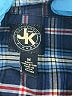 J. Khaki 100% Cotton Plaid Blue Long Sleeve Button-Down Shirt Size M (kids) - photo 3