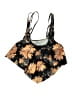 Unbranded Floral Black Swimsuit Top Size L - photo 1