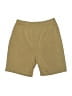 Ekouaer Chevron-herringbone Gold Khaki Shorts Size S - photo 1