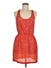 Forever 21 100% Polyester Animal Print Orange Casual Dress Size M - photo 1