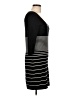 Max Studio Stripes Black Casual Dress Size L - photo 4