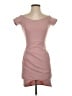 Missguided Solid Pink Cocktail Dress Size 2 - photo 1