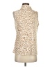 DKNY Animal Print Ivory Sleeveless Blouse Size S - photo 1