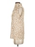 DKNY Animal Print Ivory Sleeveless Blouse Size S - photo 5