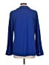 Ellen Tracy Blue 3/4 Sleeve Blouse Size L - photo 2