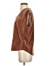 Dear John 100% Polyester Metallic Brown Short Sleeve Top Size XS - photo 5