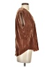 Dear John 100% Polyester Metallic Brown Short Sleeve Top Size XS - photo 4