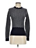 Hinge Houndstooth Gray Blue Turtleneck Sweater Size XXS - photo 1