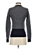 Hinge Houndstooth Gray Blue Turtleneck Sweater Size XXS - photo 2