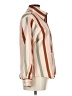 Unbranded 100% Polyester Stripes Tan Long Sleeve Blouse Size L - photo 4
